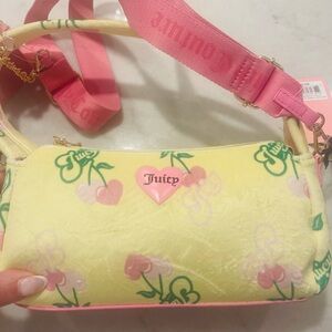 JUICY COUTURE RETRO YELLOW CHEERY BAG!!! New